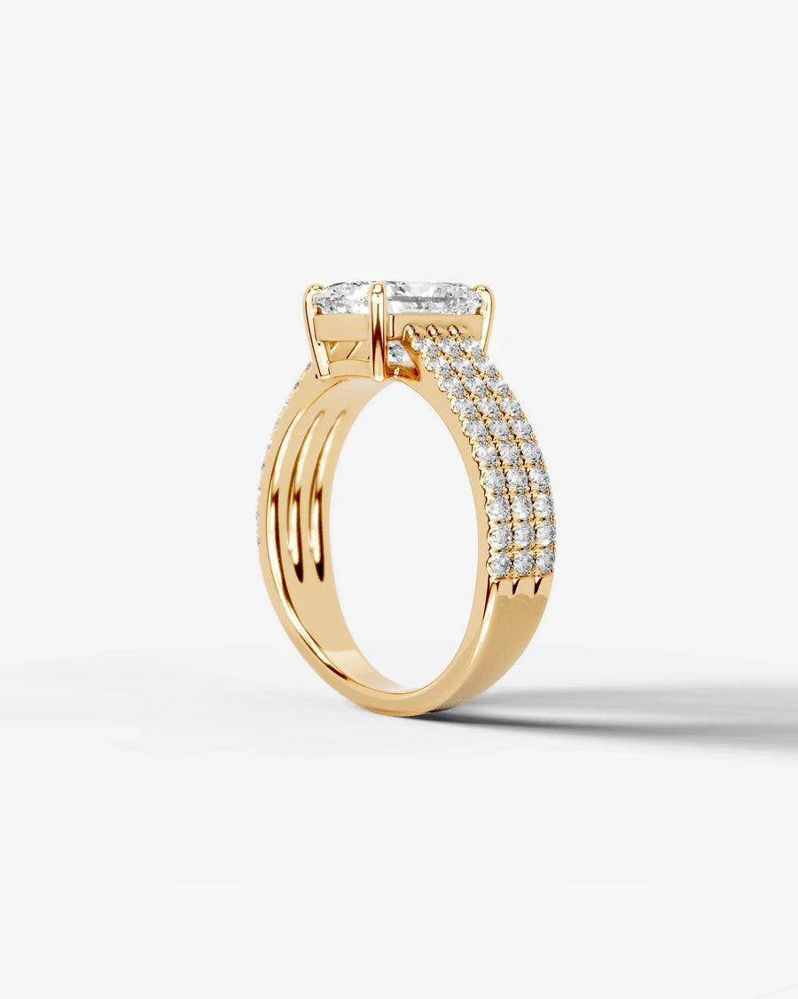 Jillian (Elongated Radiant) 14k Yellow Gold 002