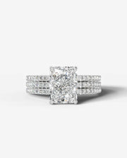 Jillian (Elongated Radiant) 14k White Gold 001