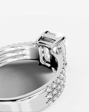 Jillian (Elongated Radiant) 14k White Gold 004