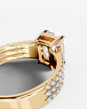 Jillian (Elongated Radiant) 14k Yellow Gold 004