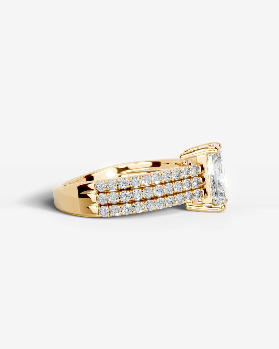 Jillian (Elongated Radiant) 14k Yellow Gold 005