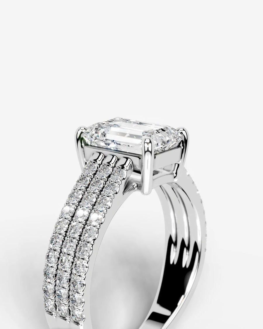 Jillian (Emerald) 18k White Gold 003