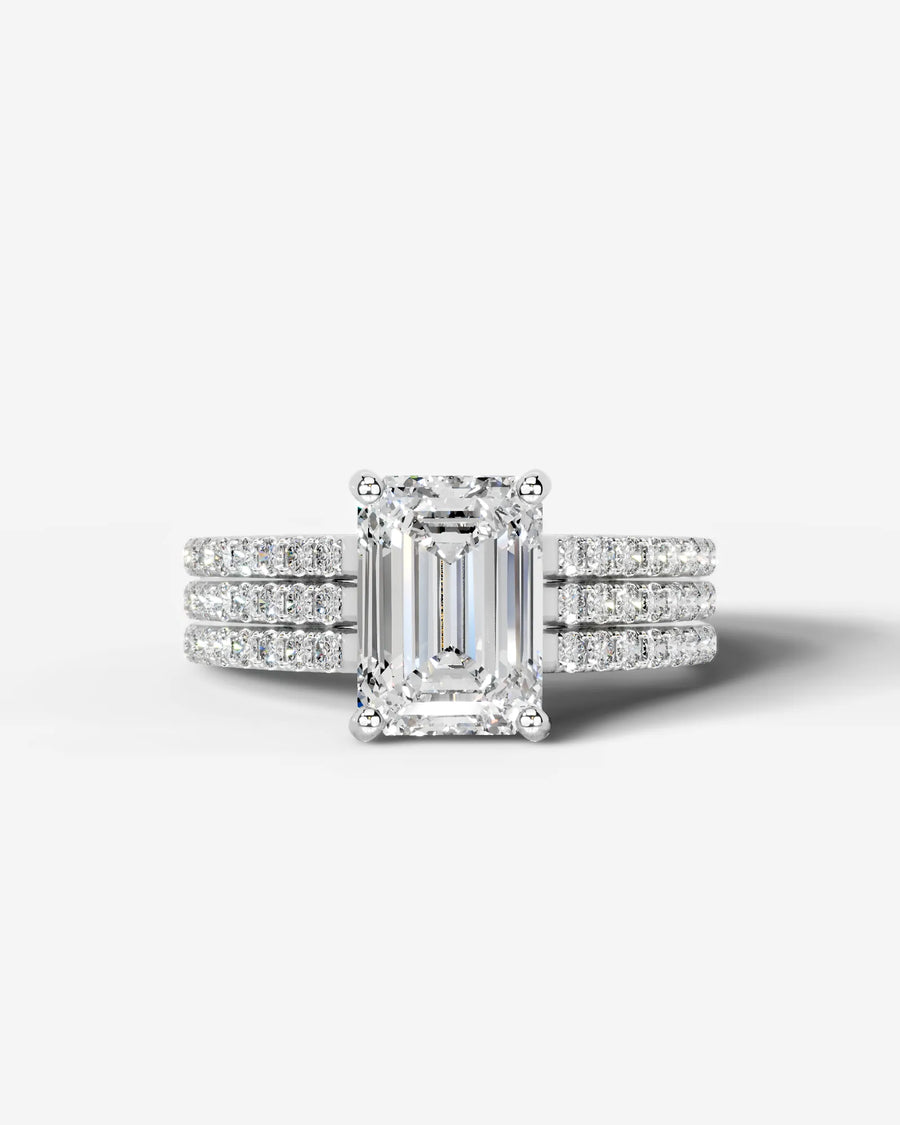 Jillian (Emerald) 18k White Gold 001