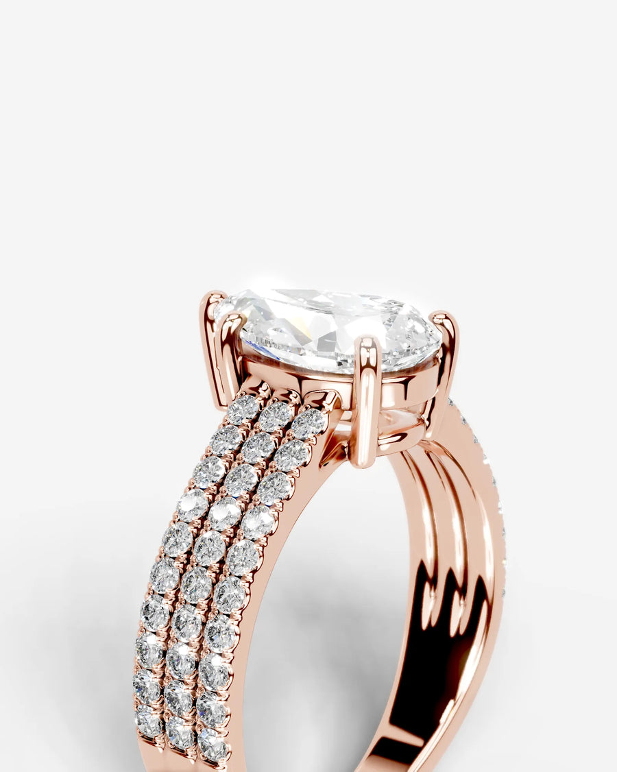 Jillian (Pear) 14k Rose Gold 003