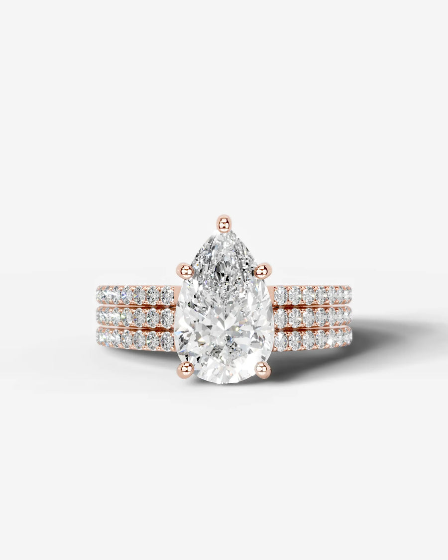 Jillian (Pear) 14k Rose Gold 001