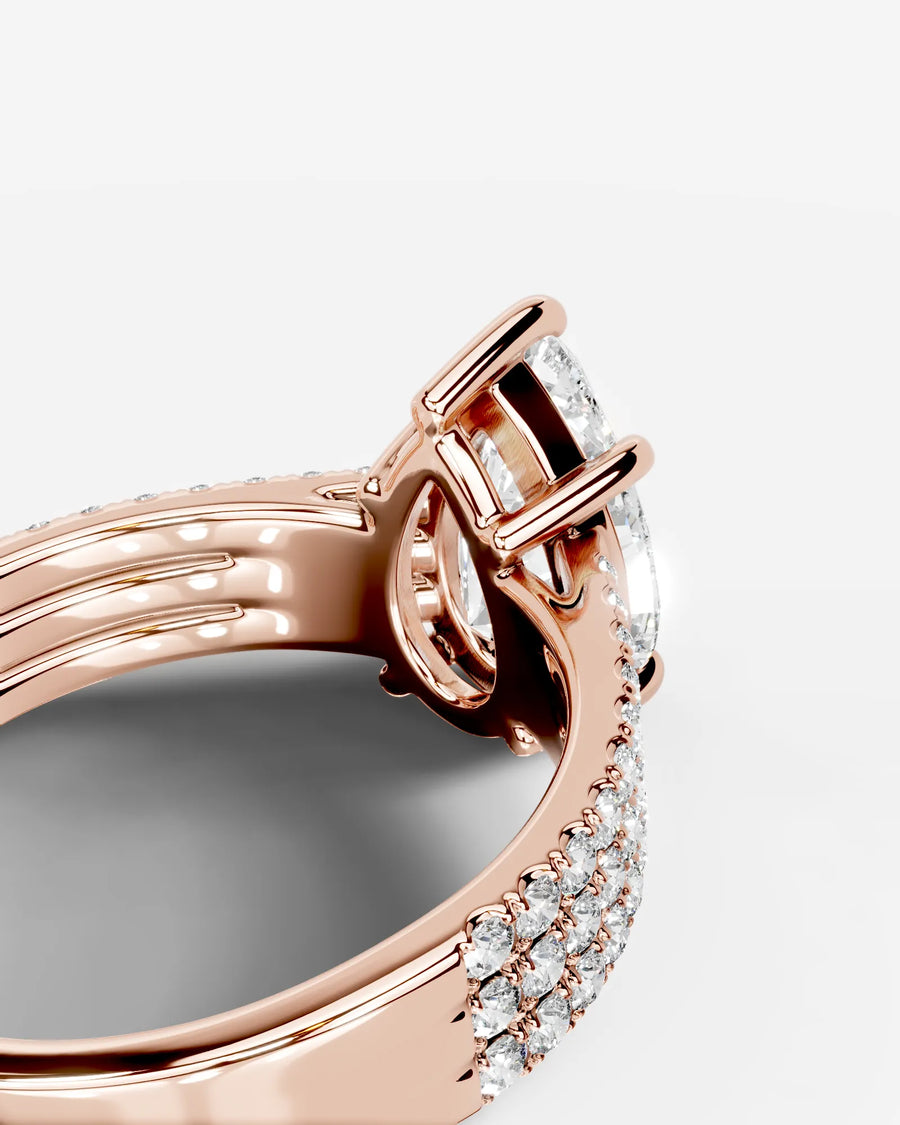 Jillian (Pear) 14k Rose Gold 004