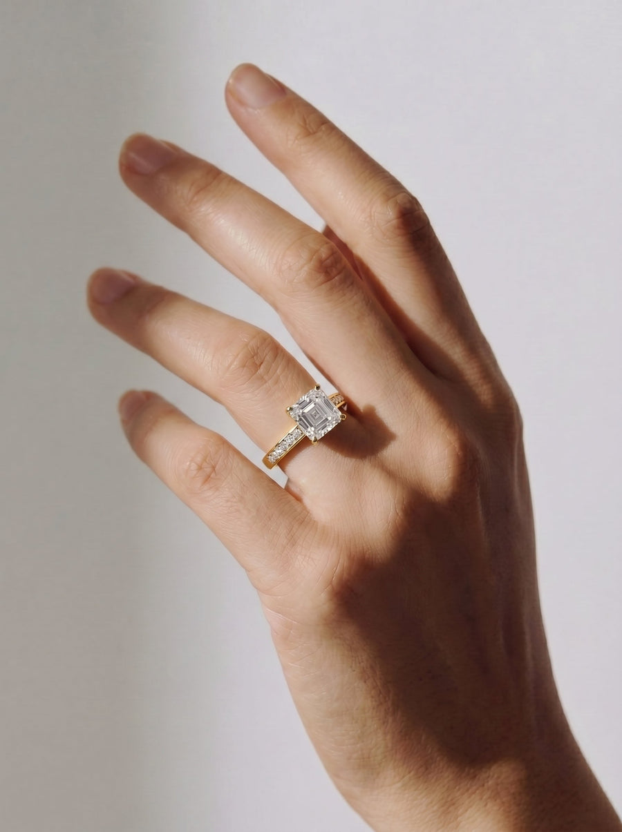 Margaret (Asscher) 14k Yellow Gold 002