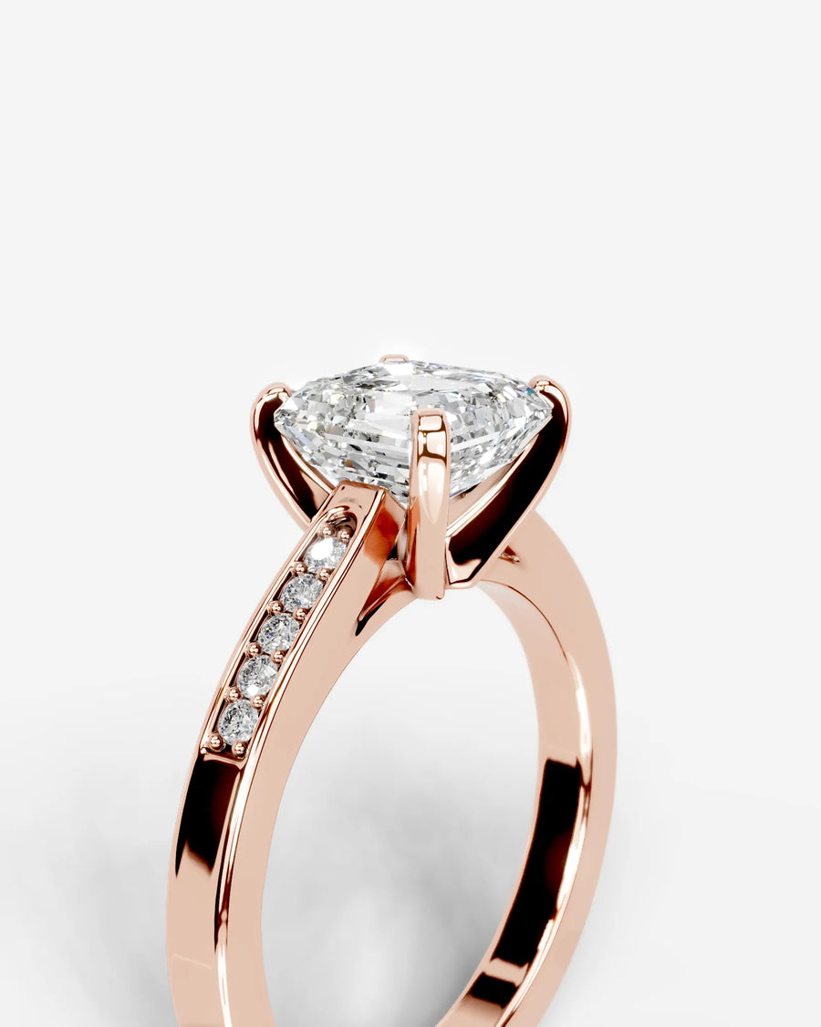 Margaret (Asscher) 14k Rose Gold 006
