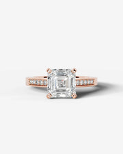Margaret (Asscher) 14k Rose Gold 001