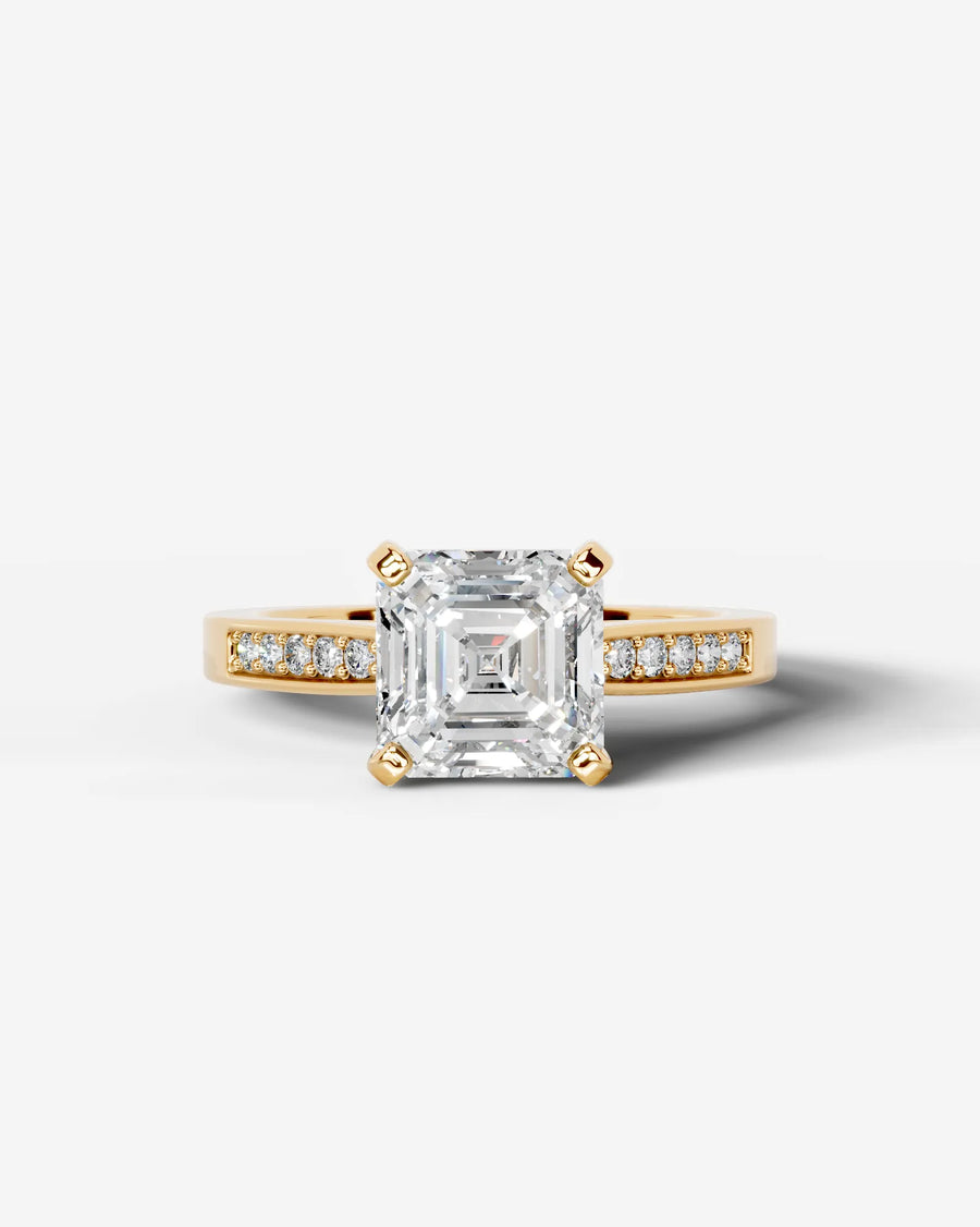 Margaret (Asscher) 14k Yellow Gold 001