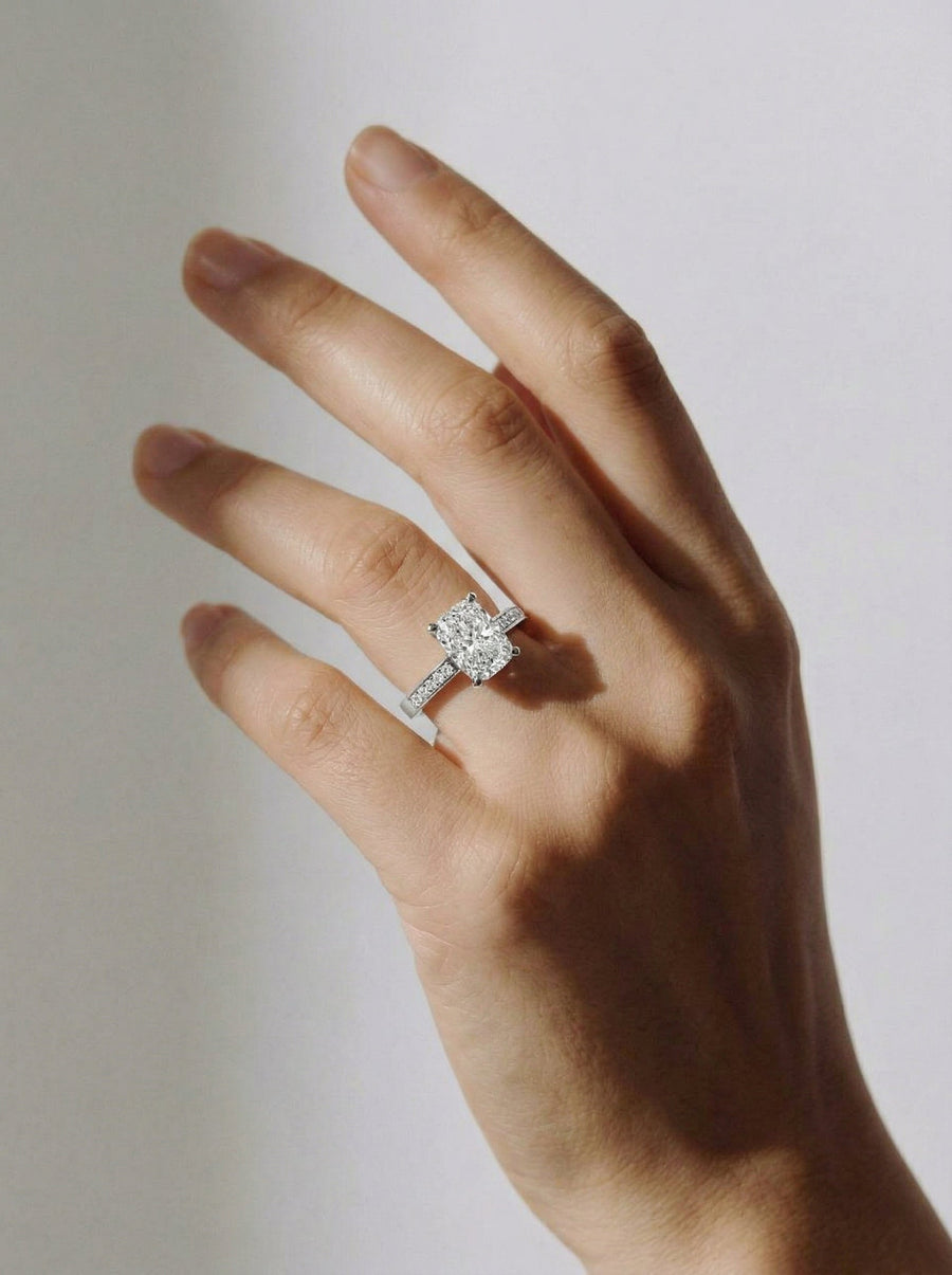Margaret (Elongated Cushion) 14k White Gold 002