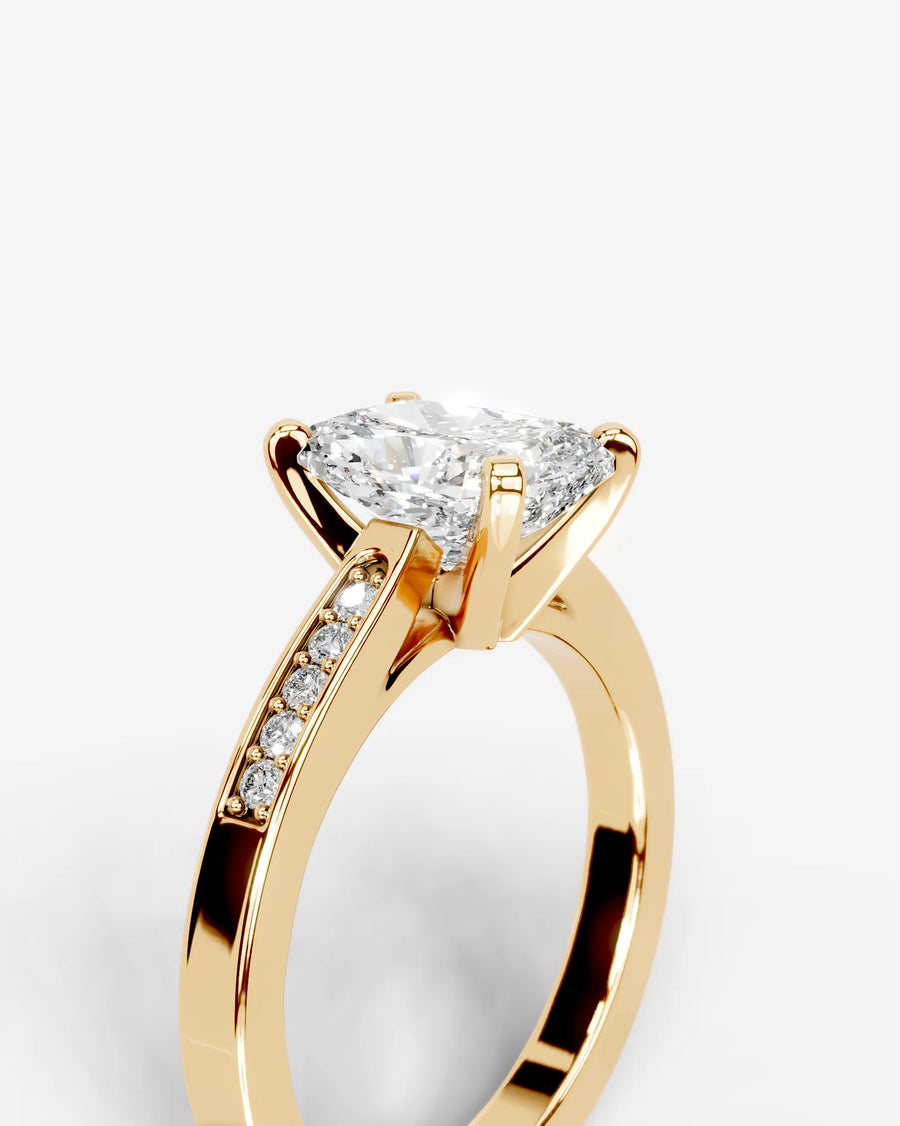 Margaret (Elongated Cushion) 14k Yellow Gold 004