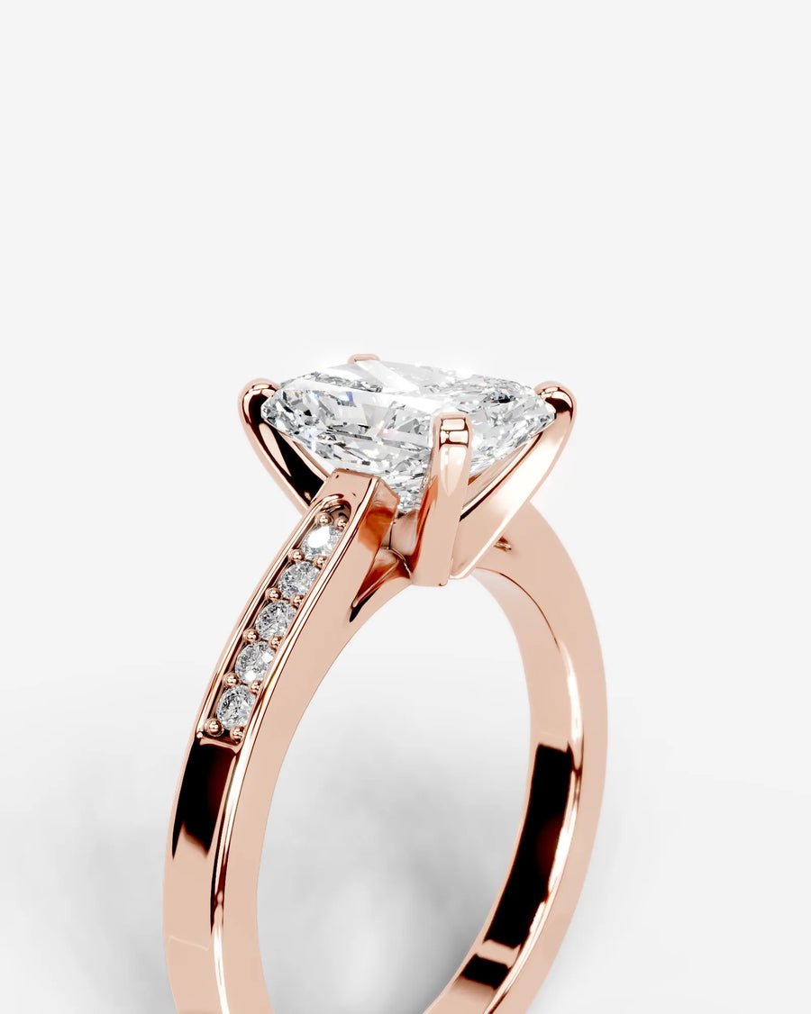 Margaret (Elongated Radiant) 14k Rose Gold 004