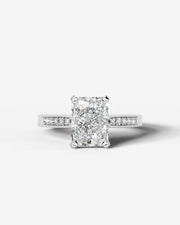 Margaret (Elongated Radiant) 14k White Gold 001