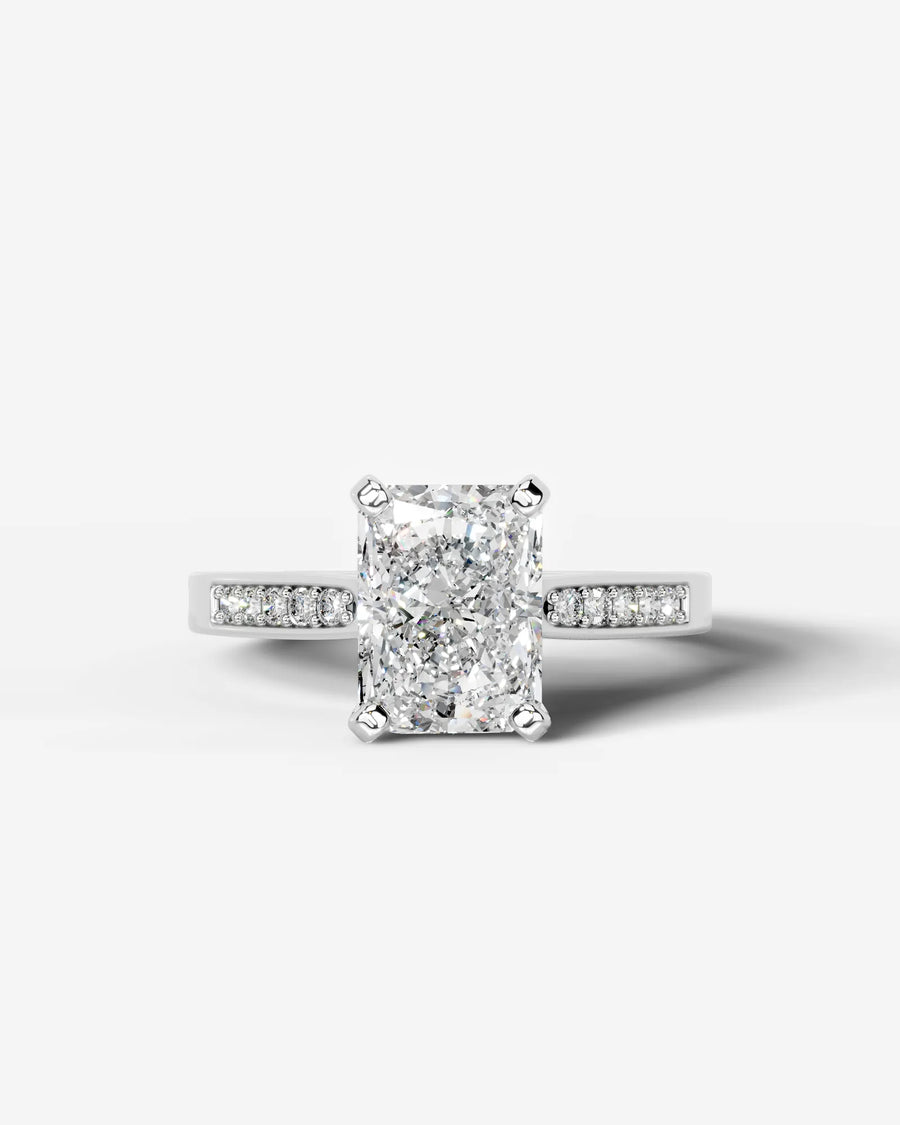 Margaret (Elongated Radiant) 18k White Gold 001