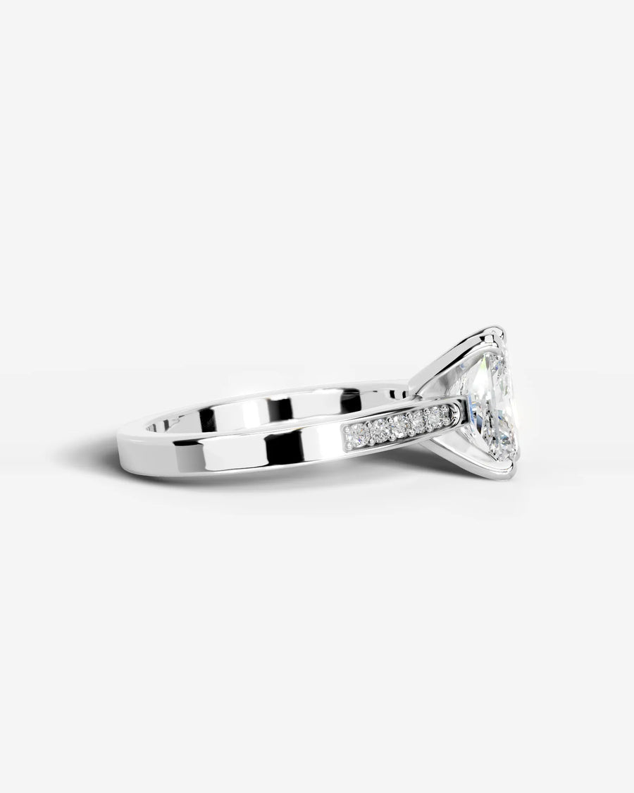 Margaret (Elongated Radiant) 18k White Gold 006