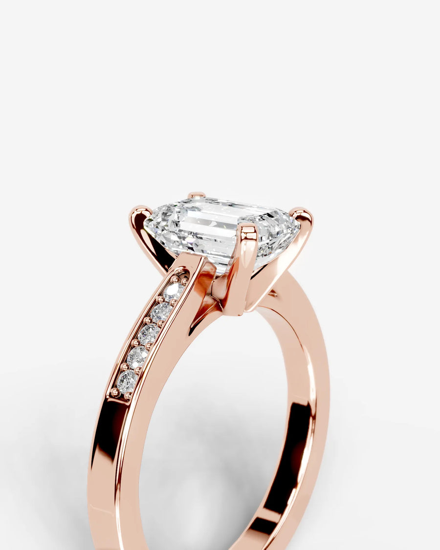 Margaret (Emerald) 14k Rose Gold 005