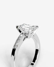 Margaret (Emerald) 14k White Gold 005