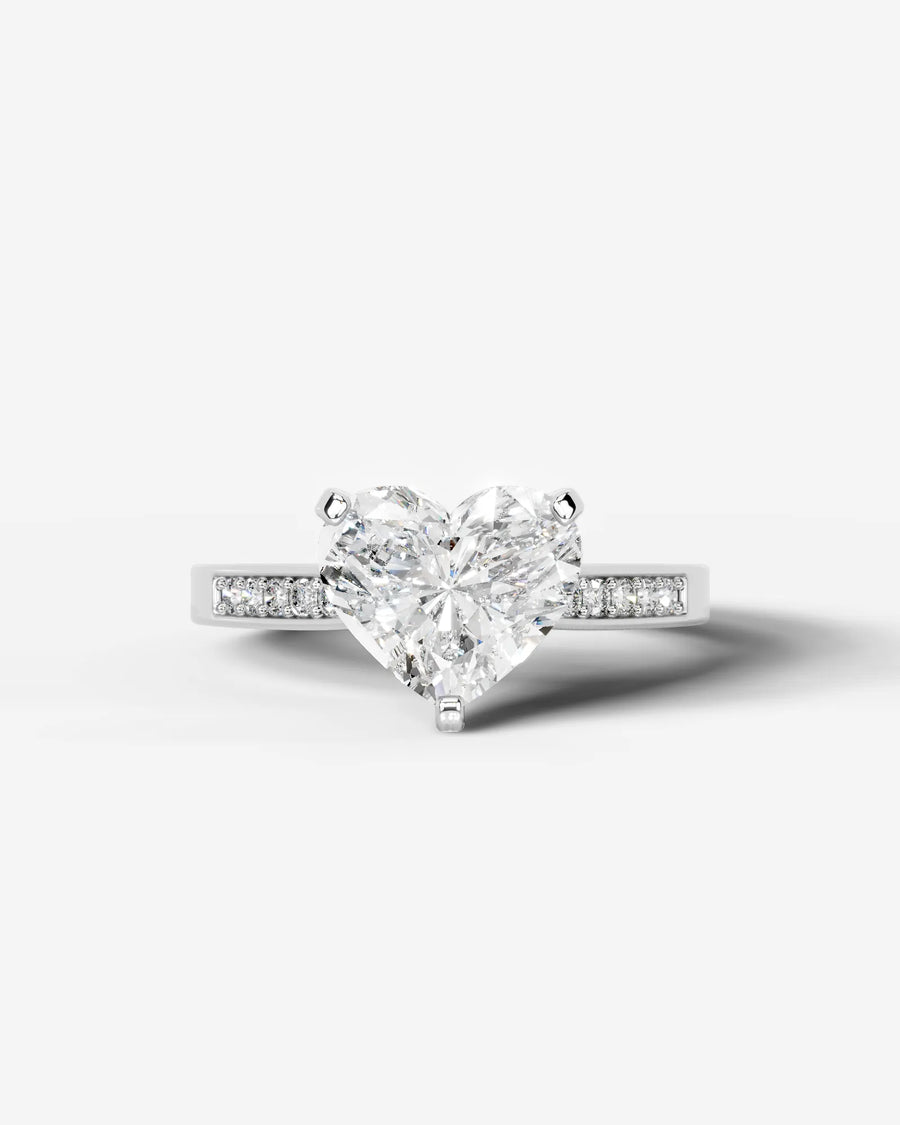 Margaret (Heart) 18k White Gold 001