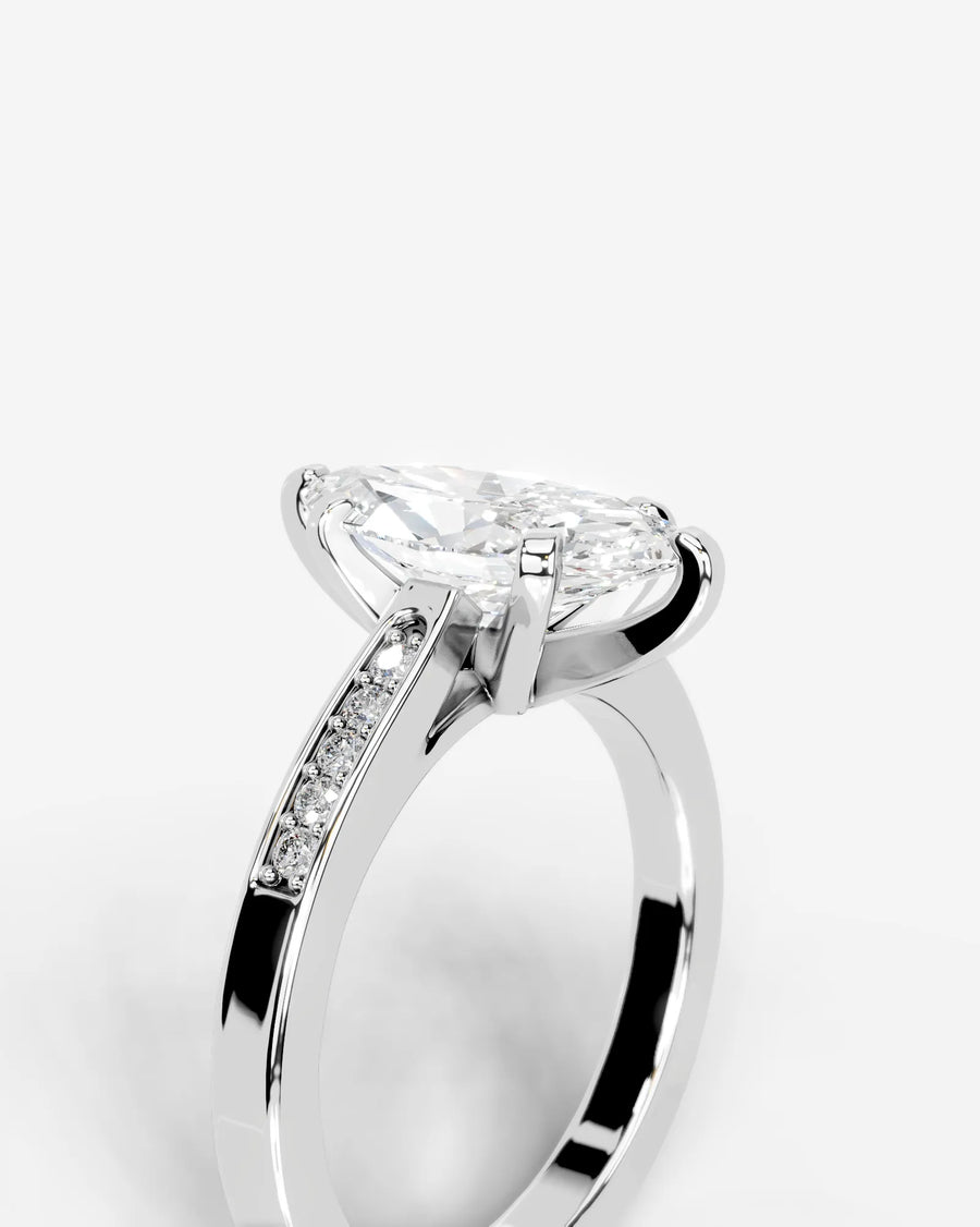 Margaret (Marquise) 18k White Gold 005
