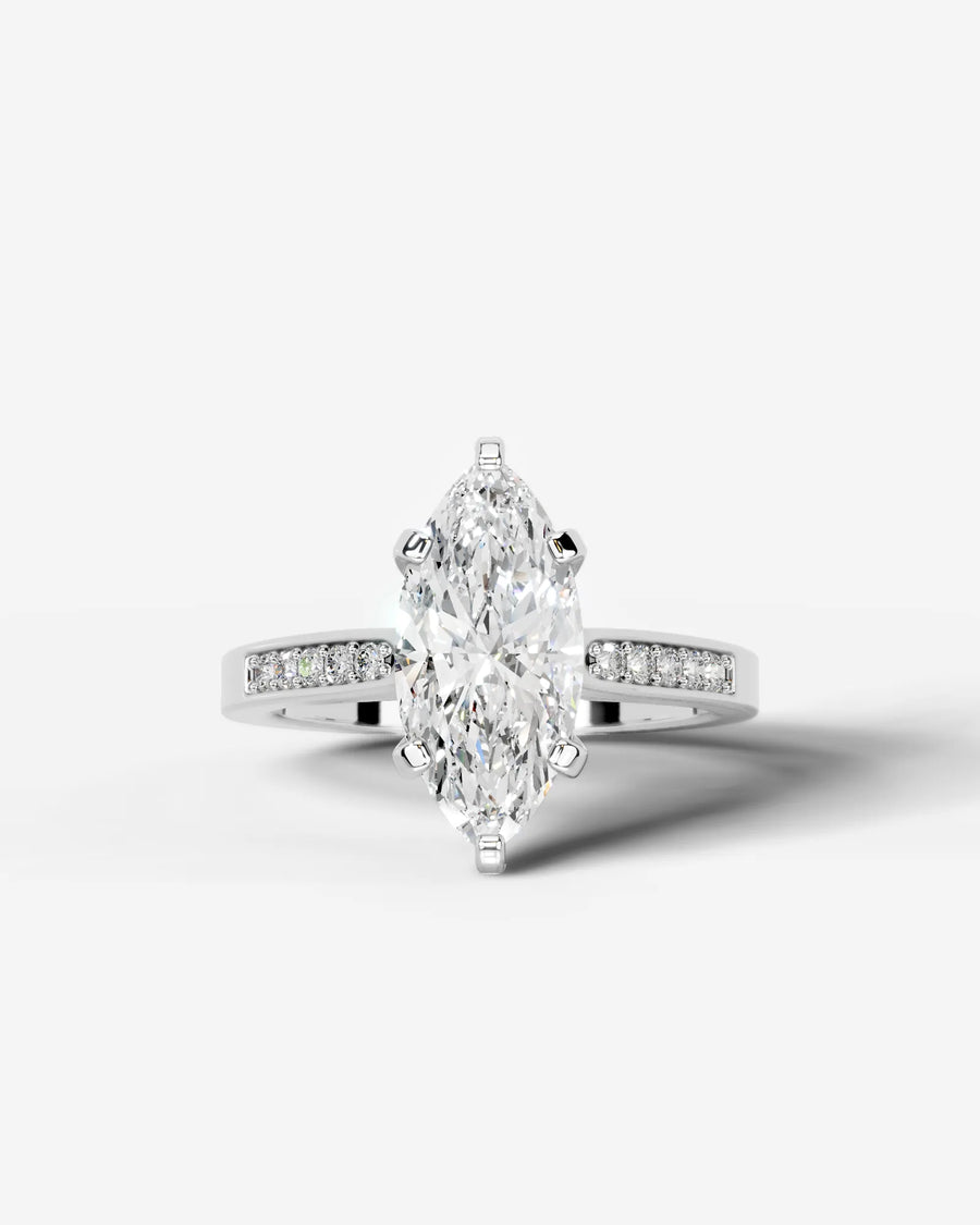 Margaret (Marquise) 18k White Gold 001