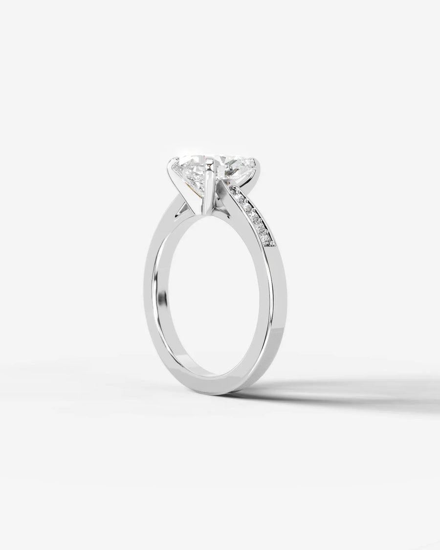 Margaret (Pear) 18k White Gold 004
