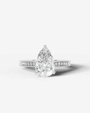 Margaret (Pear) 14k White Gold 001