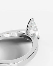 Margaret (Pear) 18k White Gold 002