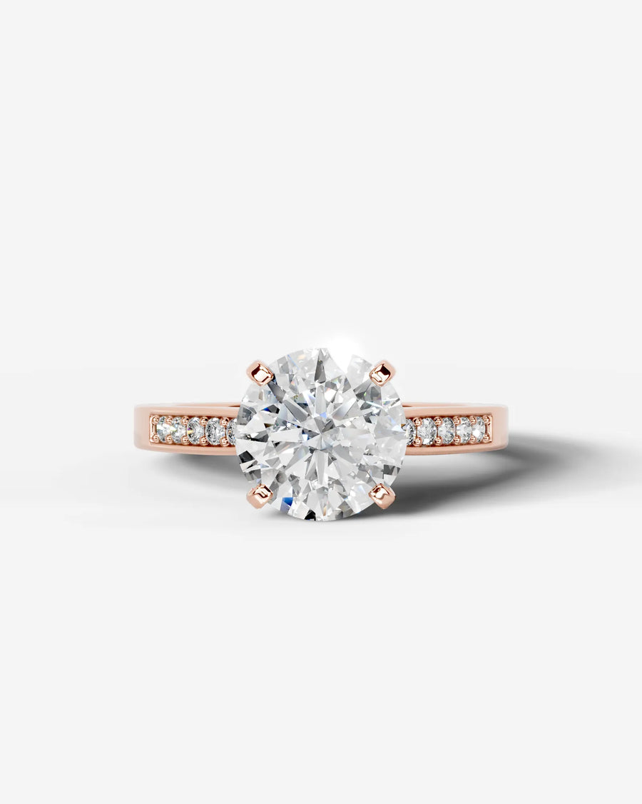 Margaret (Round) 14k Rose Gold 001