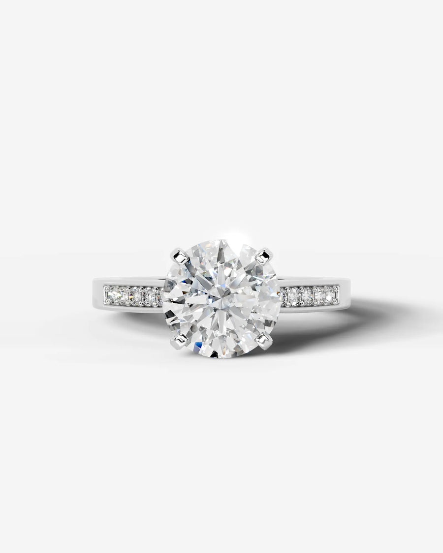Margaret (Round) 18k White Gold 001