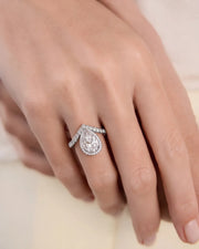 Miranda (Pear) 14k White Gold 006