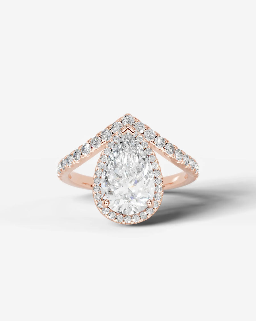 Miranda (Pear) 14k Rose Gold 001