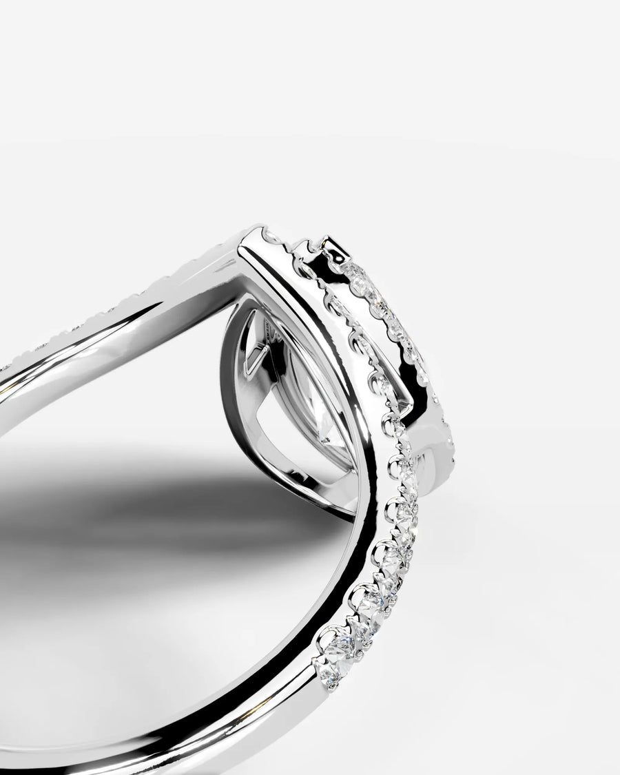 Miranda (Pear) 18k White Gold 004