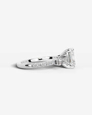 Mun (Asscher) 14k White Gold 005