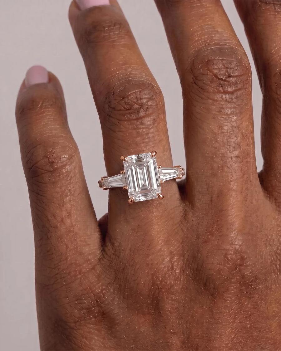 Mun (Emerald) 14k Rose Gold 006