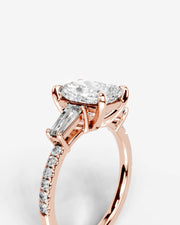 Mun (Elongated Cushion) 14k Rose Gold 003