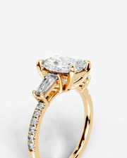 Mun (Elongated Cushion) 18k Yellow Gold 003