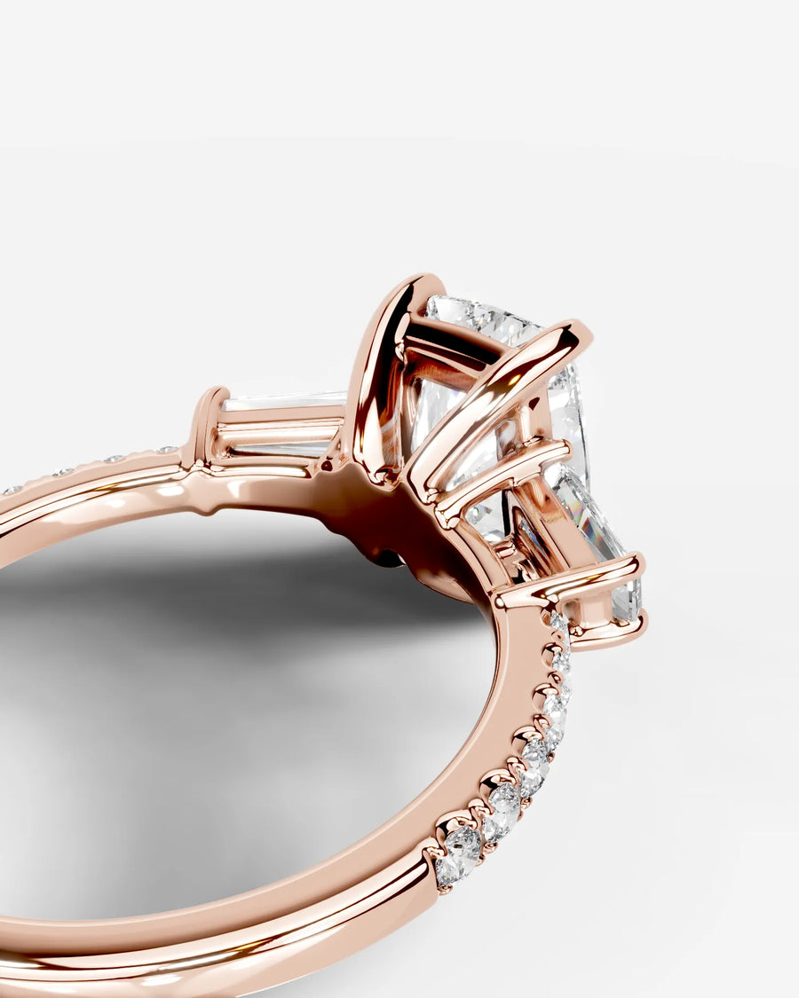 Mun (Elongated Cushion) 14k Rose Gold 004