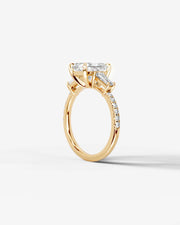 Mun (Elongated Radiant) 14k Yellow Gold 002