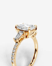 Mun (Elongated Radiant) 18k Yellow Gold 003