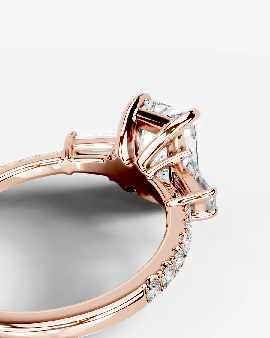 Mun (Elongated Radiant) 14k Rose Gold 004