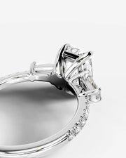 Mun (Elongated Radiant) 14k White Gold 004