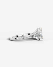 Mun (Elongated Radiant) 18k White Gold 005