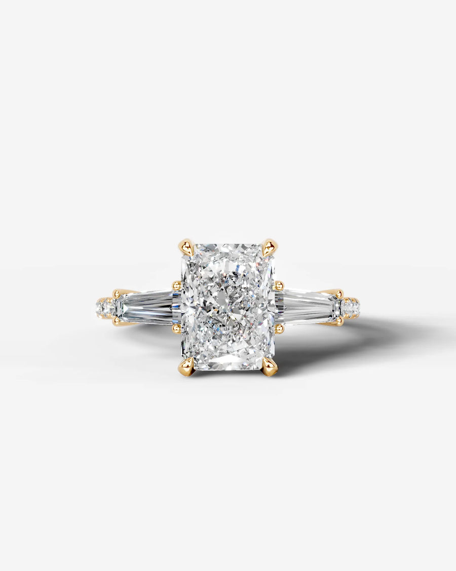 Mun (Elongated Radiant) 14k Yellow Gold 001