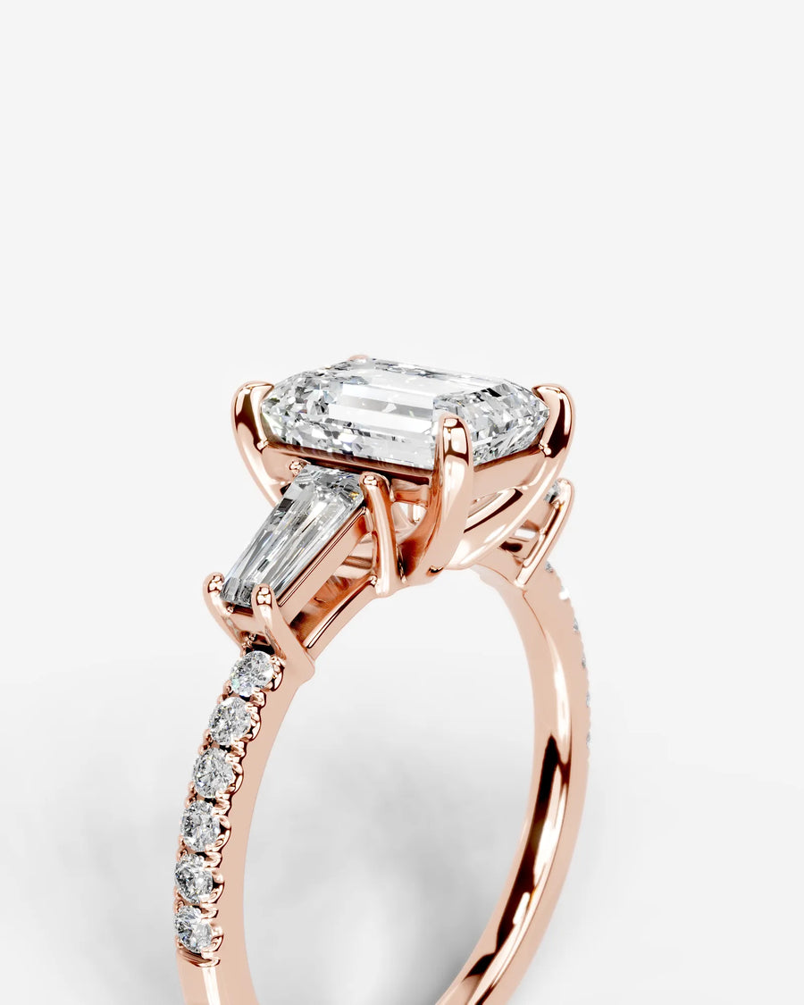 Mun (Emerald) 14k Rose Gold 003