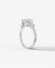 Mun (Emerald) 14k White Gold 002