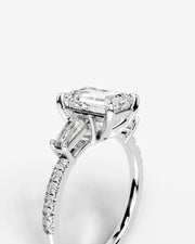 Mun (Emerald) 14k White Gold 003