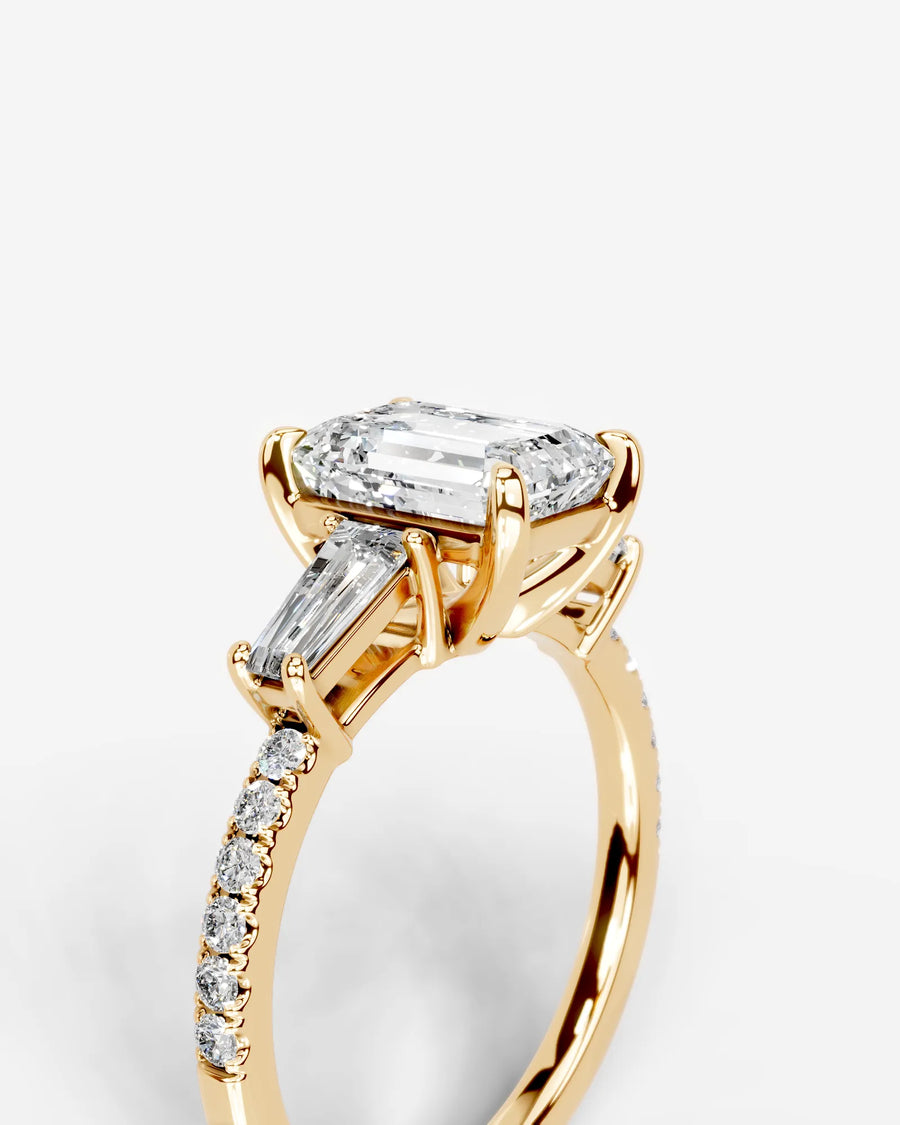 Mun (Emerald) 18k Yellow Gold 003