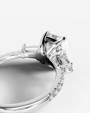Mun (Emerald) 14k White Gold 004