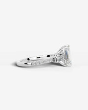 Mun (Emerald) 14k White Gold 005